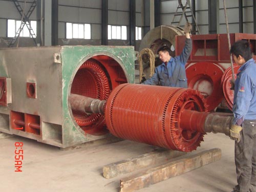 大直流維修_2800KW電機解體、抽芯